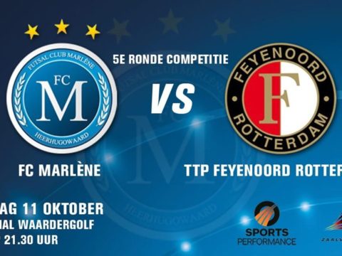 Futsal Rotterdam heren gelijk tegen FC Marlène