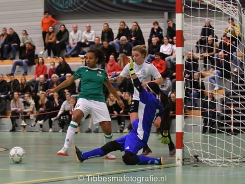 Keepsters bepalen eindstand Drachtster Boys VR1 tegen Futsal Rotterdam VR1.